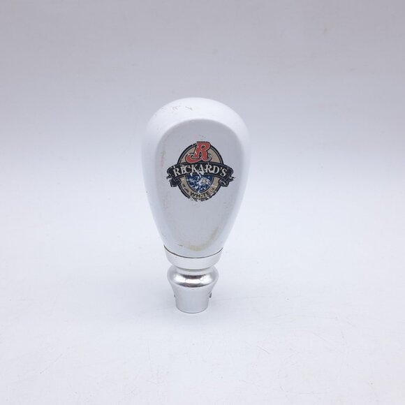 Rickards White Draft Beer Tap Handle - Picture 1 of 6